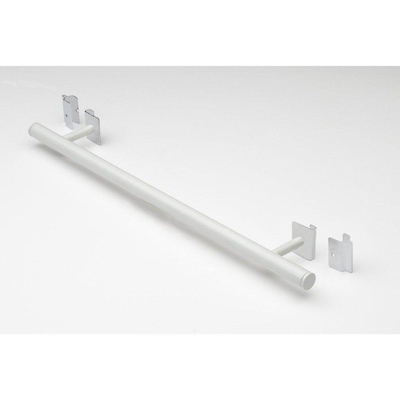 Nemo Spring verstelbare Handdoekdrager - 600mm - verticale paneelradiator - geprofileerd voorpaneel vlakke voorplaat - wit (RAL 9016)