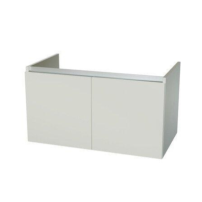 Nemo Start Tempus onderbouwkast - 90x50x49.5cm - 2 deuren - greeploos - wit
