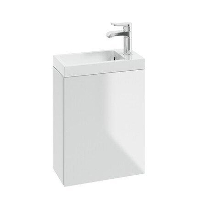 Nemo Spring Aurora Alba handwasbak - 40x20.1x12.2cm - minerale composiet - hoogglans wit