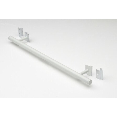 Nemo Spring verstelbare Handdoekdrager - 600mm - verticale paneelradiator - geprofileerd voorpaneel vlakke voorplaat - wit (RAL 9016)