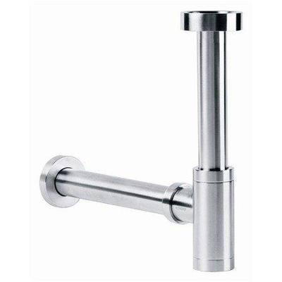 Clou Mini Suk designsifon rvs geborsteld speciaal voor fonteintjes H29.tot.35.5xD20.tot.26.5cm TWEEDEKANS