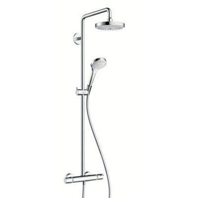 Hansgrohe Croma Select S Regendoucheset - hoofddouche 18cm - thermostatisch - wit/chroom