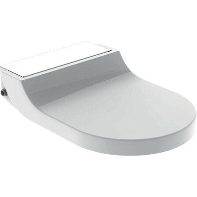 Geberit Aquaclean tuma Abattant WC - douche intégrée - verre blanc décor - blanc