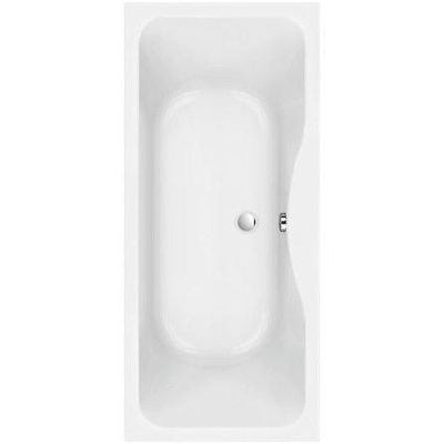 Nemo Start Monza inbouwbad - 180x80x44cm - duo - afvoer D52 - met potenstel - wit acryl
