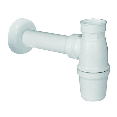 Go by Van Marcke siphon PP blanc 5/4 x D32 avec tube de sortie et rosette