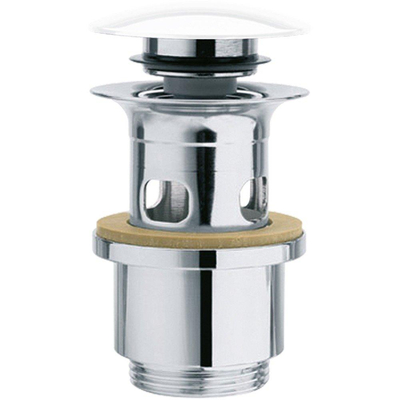 Go by Van Marcke bonde blanche partie supérieure céramique popup avec trop-plein laiton