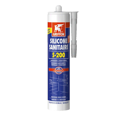 Griffon Siliconenkit sanitair S200 koker à 300ml voor acryl trijs