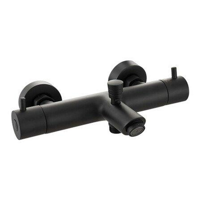 GO by Van Marcke Robinet de baignoire - 26,3cm - apparent - thermostatique - laiton noir mat