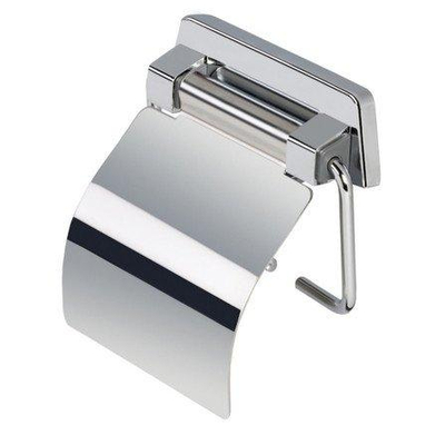 Geesa 5000 Porte-papier toilette avec couvercle et ressort chrome