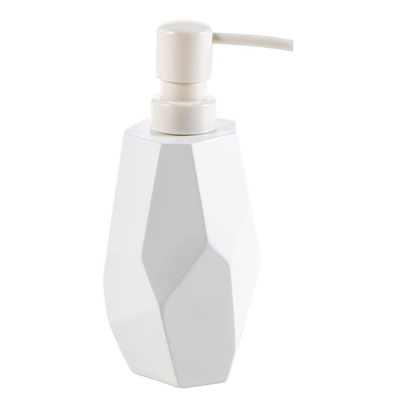 Nemo Stock Collection Natural Raja zeepdispenser - 19x8cm - materiaal hars - wit