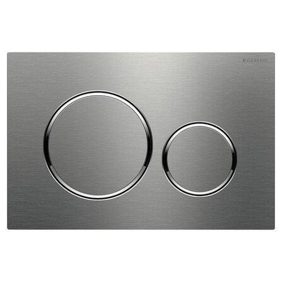 Geberit Sigma20 plaque de déclenchement - chasse à 2 boutons - boutons ronds - acier inoxydable brossé/poli/etc.