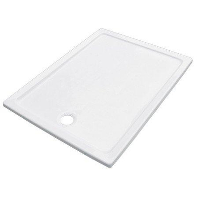 GO by Van Marcke Eden receveur de douche en acrylique blanc 120x80x3.5 cm couleur stable conserve une brillance intacte insonorisant facile à nettoyer couche de fond renforcée de 16 mm et couche en fibre