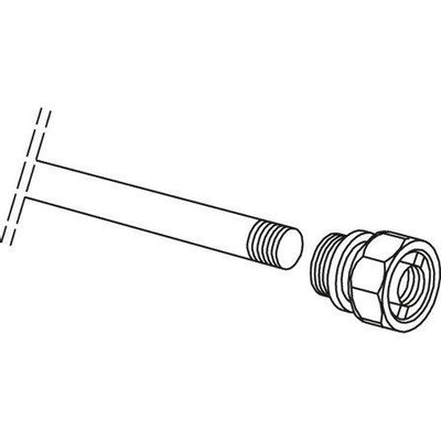 Nemo Spring ensemble tube plongeur pour raccordement supérieur des radiateurs sèche-serviettes Nemo Spring Toronto Taberno Ofena