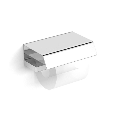 Nemo Spring Vigor porte-papier avec couvercle montage mural 170 x 60 x 110 mm laiton acier inoxydable chromé