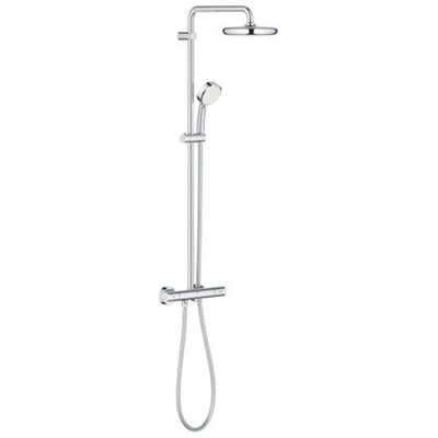Grohe Tempesta Cosmopolitan 210 opbouw regendoucheset – thermostatisch – Ø21 cm hoofddouche – 2-standen handdouche – chroom