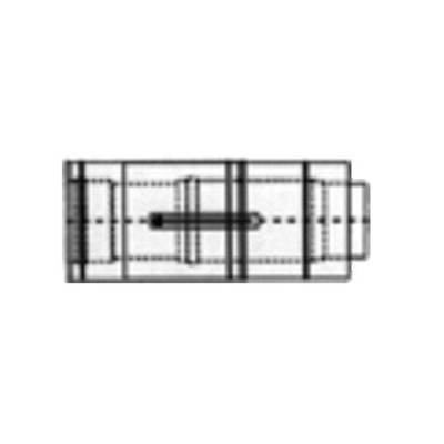 Burgerhout tuyau d'extension concentrique sous toiture réglable HR 60/100 L=500mm avec collier blanc