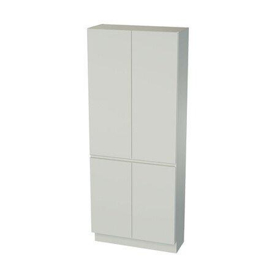 Nemo Spring Fortitudo Tre kolomkast - 80x200x34cm - 4 deuren - geïntegreerde greep - Geintegreerde - wit