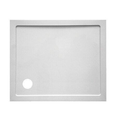 GO by Van Marcke Helion receveur de douche composite synthétique 100x90x3.5cm rectangulaire évacuation D90mm sans jeu de pieds blanc