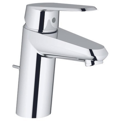 Grohe Eurodisc Cosmopolitan Wastafelmengkraan - metalen hendel - keramische schijven - automatische lediging - flexibele aansluitslangen - koersbegrenzer - chroom