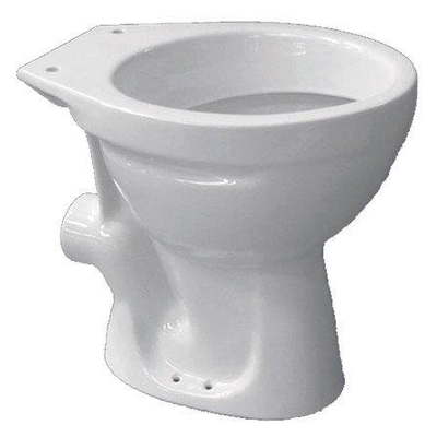 Go by Van Marcke Staand Toilet - 48x37x40cm - muuraansluiting - zonder zitting - porselein wit