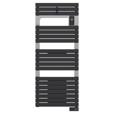 SAUTER Asama Radiateur électrique 55x143.2cm connected avec sèche serviette 750watt Vertical acier Anthracite