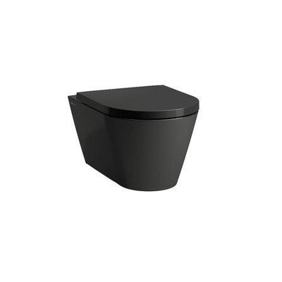Kartell by Laufen hangtoilet – Rimless – verdekte bevestiging – diepte 54,5 cm – glans zwart