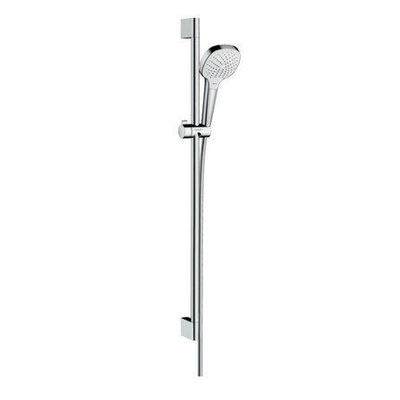 Hansgrohe Croma Select E Vario ensemble barre coulissante avec douchette Croma Select E Vario EcoSmart 90cm avec flexible Isiflex`B 160cm blanc/chrome