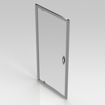 GO by Van Marcke Belo porte pivotante 900x1900mm 6mm verre easy clean profilés aluminium chromé