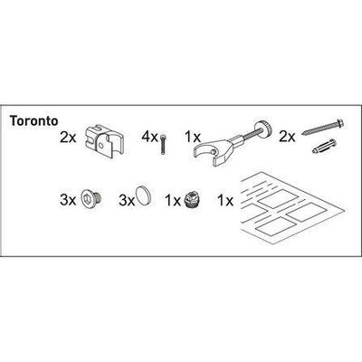 Nemo Spring bevestigingsset - voor Toronto - Van Marcke Origine