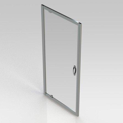 GO by Van Marcke Belo porte pivotante 900x1900mm 6mm verre easy clean profils aluminium chromé