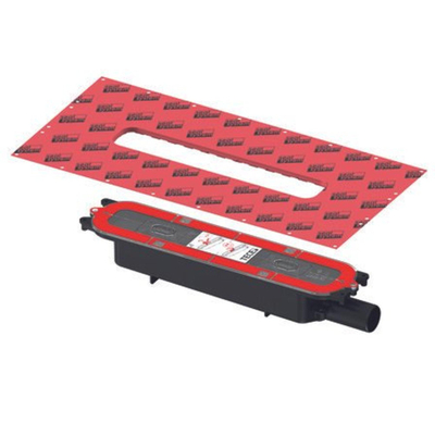 Tece - TeceDrainprofile - afvoer laag - DN 40 - horizontaal