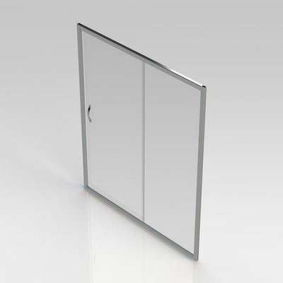 GO by Van Marcke Belo porte coulissante 160x190cm verre 6mm easy clean profils aluminium chromé réglable 1560-1610mm