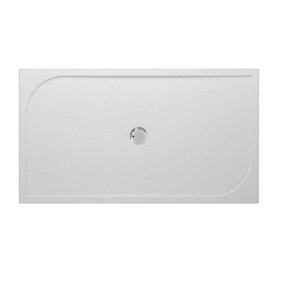 GO par Van Marcke bac de douche polybéton gelcoat 160x90x3cm rectangulaire évacuation D90mm sans pieds blanc
