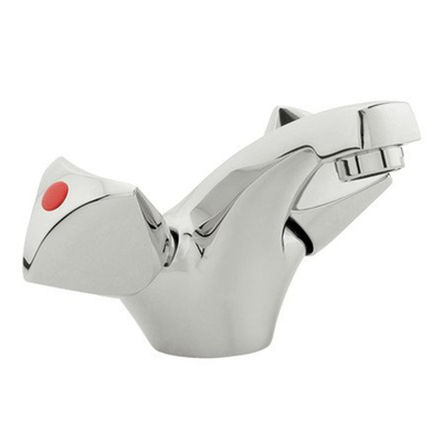 Nemo Start Riga mitigeur de lavabo à deux poignées monotrou avec bec fixe vidage avec chaîne chrome