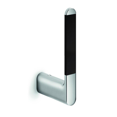 Nemo Stock Scura porte-rouleau de réserve montage murale 170 x 20 x 80 mm laiton chromé noir soft touch