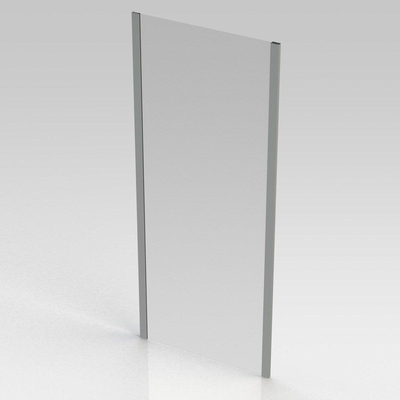 Nemo Start star aluminium easy paroi fixe 80x190cm dimension d'installation 77.5 79cm verre de sécurité transparent 4 mm profils aluminium