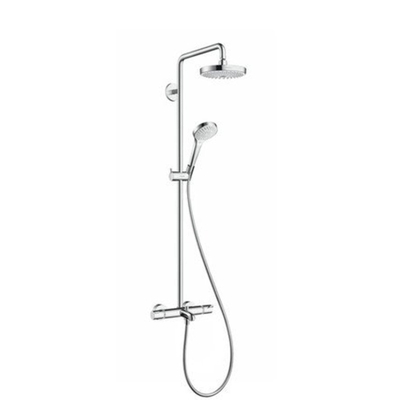 Hansgrohe Croma select s 180 2jet showerpipe pour baignoire chrome blanc
