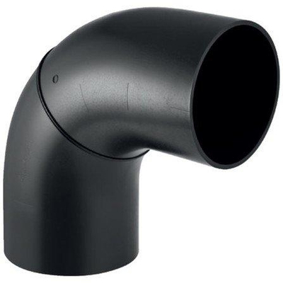 Geberit afvoer PE - fitting - bocht - 90 graden grote radius - 200