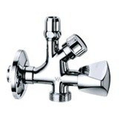 Go by Van Marcke robinet d'arrêt d'angle avec point de vidange supplémentaire