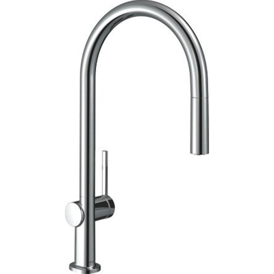 Hansgrohe Talis m54 Keukenmengkraan - uittrekbare - handdouche 1- straalsoort - hoogglans chroom