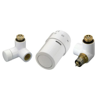 Danfoss X-tra Collection set de conception 1/2" droite blanc (RAL 9016)