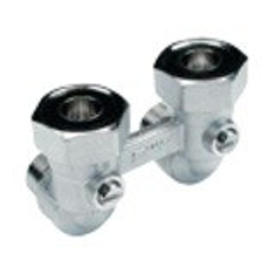 Comap Bloc de raccordement inférieur 2 tuyaux coudé 3/4 xM22