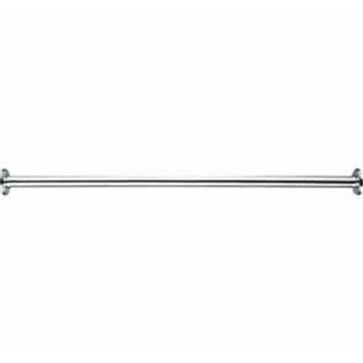 Nemo barre de rideau de douche 200cm droite diamètre 2,5cm laiton chromé