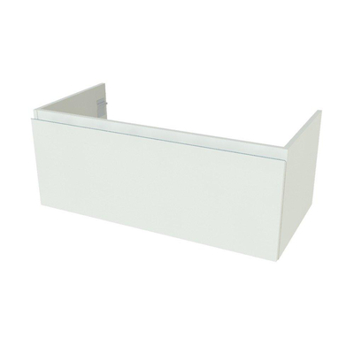 But - Bas 40 cm 1 porte 1 tiroir UNO blanc mat - Boîte de