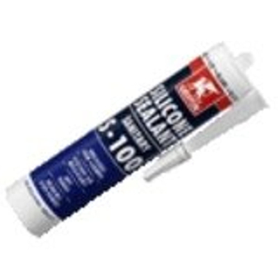 Griffon mastic silicone sanitaire S100 cartouche de 300 ml pour étanchéité sanitaire blanc