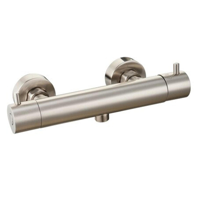 GO by Van Marcke Mitigeur de douche - 26,4 cm - apparent - thermostatique - laiton inox brossé