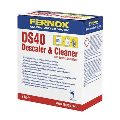 Fernox DS40 détartrant nettoyant 1.5 kg poudre rouge system neutraliser 500 ml liquide installations de chauffage domestiques et échangeurs de chaleur