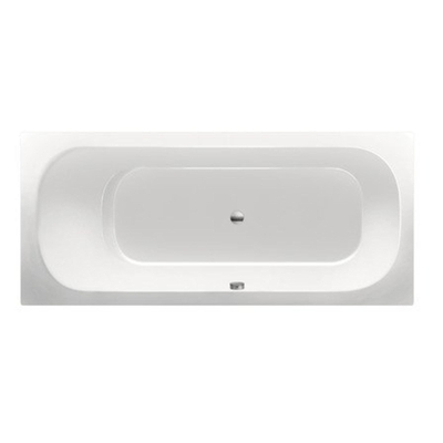 Xenz Aruba Ligbad - 180x80x48 - afvoer Midden - acryl - wit