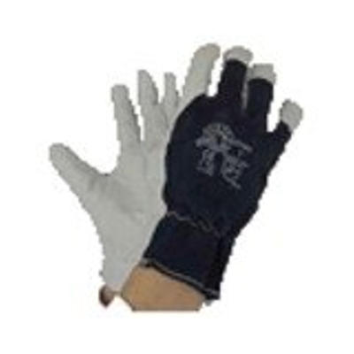 Deltaplus Tropic gants de travail m9 cuir couleur gris bleu marine