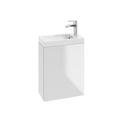 Nemo Start Alba vestiaire 1 porte push to open réversible 200 x 400 x 500 mm blanc brillant